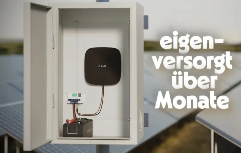 eigenversorgt über Monate und fremden Spannungsquellen