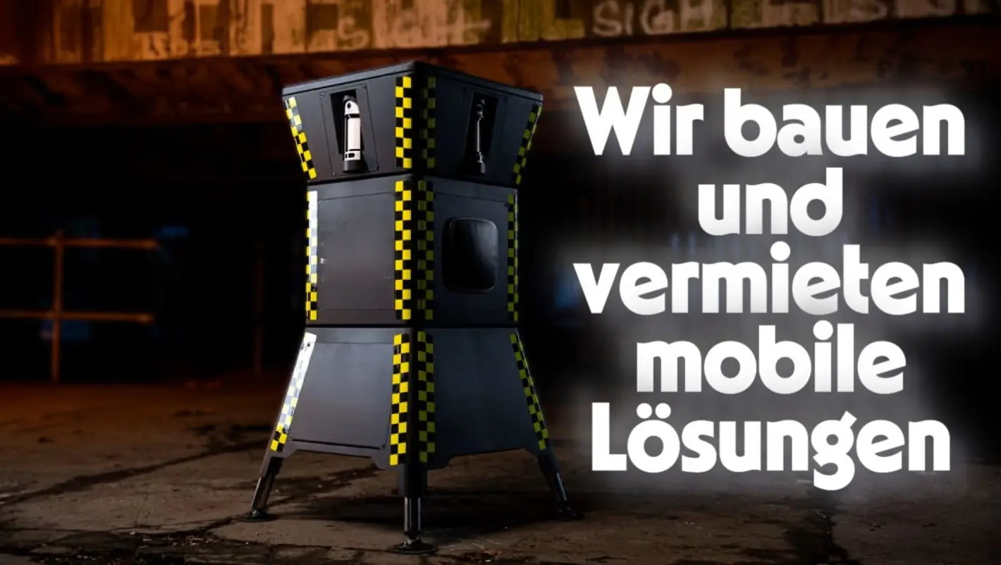 Wir bauen und vermieten mobile Lösungen