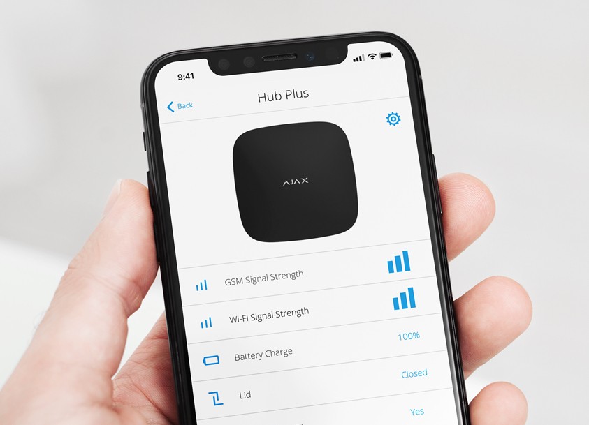 Smartphone mit Security APP