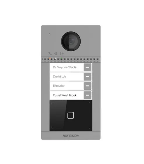 HIKVISION - IP - 4 Tasten Metall Villa Tür Station